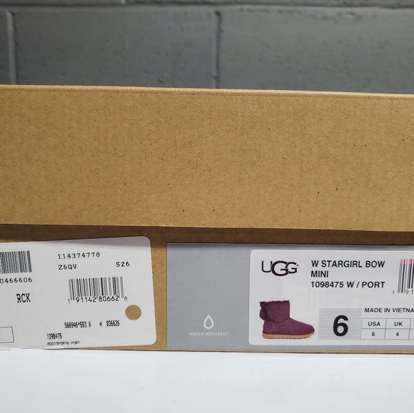 UGG Stargirl Mini Bow _ Size 6 - Picture 4 of 7